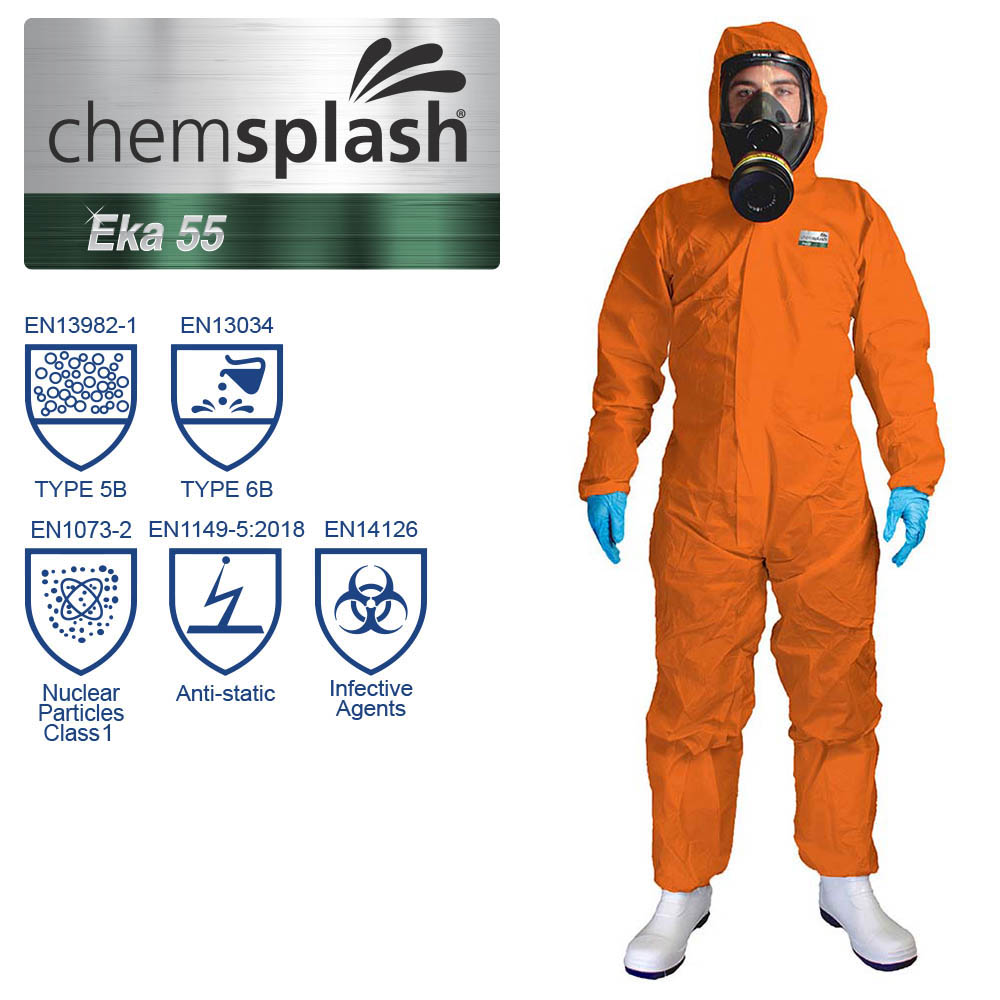 Chemsplash Eka 55 Coverall Type 5B/6B | WorkWear Experts